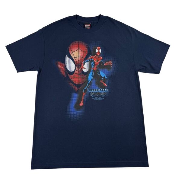 Vintage Ultimate Spiderman 2002 Marvel Superhero Comic Promo Shirt Large NWT - Picture 1 of 6